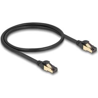 Delock RJ45 Netværkskabel Cat.6a S/FTP, 0,5 m – Sort