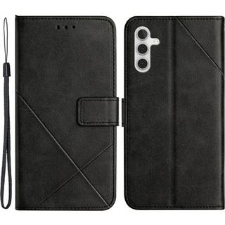 SKALO Samsung A54 5G PU læderpung med prægning - Sort