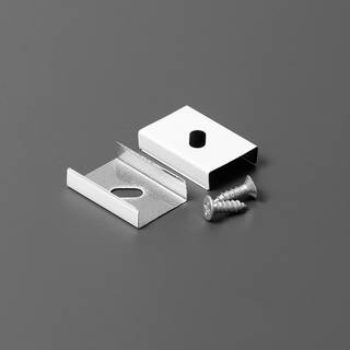 Beslag til LED Profil - Model S - Hvid - 20 stk