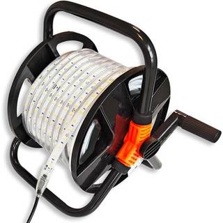 25m Arbejdslys LED strip på tromle ECO - 230V, IP67, 120 LED/m, 9W/m, 1320 lm/m - Kulør : Neutral