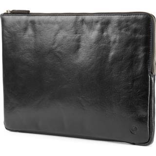 California Smal Laptop Sleeve i Sort Læder