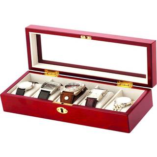 Mele & Co Wooden Five Part Watch Box - A1959