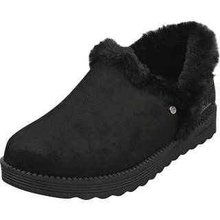 Skechers Skechers Black Faux Fur Slip-On Slipper Booties