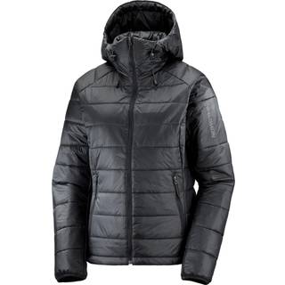 Salomon Women's Outline Hoodie Insulation Jacket Syntetisk jakke Damer størrelse XS farve grå