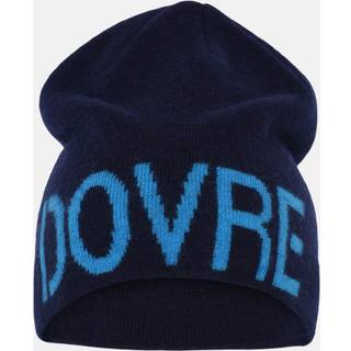Beanie | 100% uld | Navy/lys blå