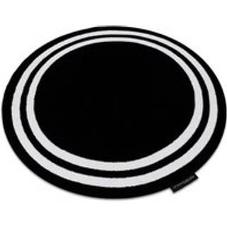 Tæppe HAMPTON Ramme hjul sort cirkel 160 cm