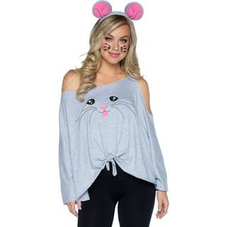 2 PC Mouse Poncho inkluderer MO - O / S / Gray