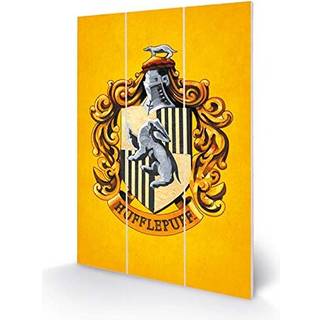 HARRY POTTER - Hufflepuff Crest - Wood Print 20x29.5