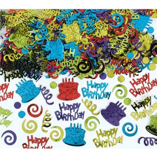 Happy Birthday Metallic Konfetti 70g
