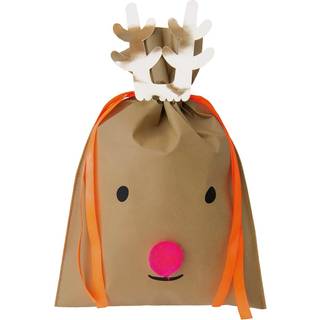 Paper Poetry Geschenktüte Nostalgic Christmas Rentier dunkelbraun 30x45cm - Braun