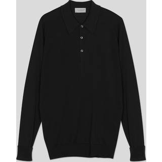 John Smedley Herren Pullover schwarz unifarben