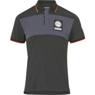 Polo shirt Sebago Performance Striped Pique, Black / Graphite, herre, Medium