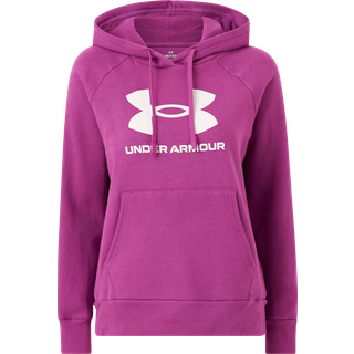 Sweatshirt med hætte Under Armour UA Rival Fleece Big Logo Hdy-PPL 1379501-580 Størrelse XS