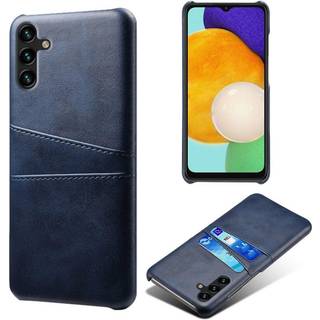 SKALO Samsung A34 5G PU-læder Kortholder Cover - Blå