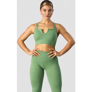 Ribbed Define Seamless Strappy Bra Light Green