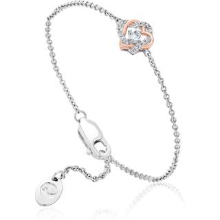 Forever Yours Sterling Silver Heart Bracelet with Topaz