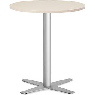 Bord Amy Ø650 mm H752 mm, Birk laminat Alugråt understel