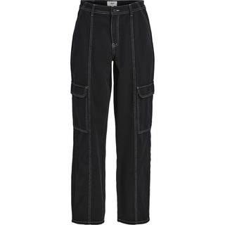 Valerie Mid Waist Wide Jeans - Sort - Herre - S - Object