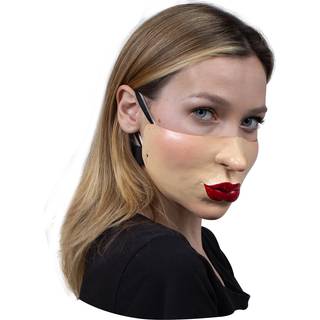 Duckface Halbmaske aus Latex