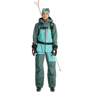 Ortovox Women's 3L Ravine Shell Pants Skibukser Damer størrelse XS farve turkis