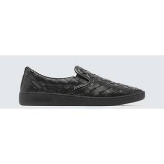 Bottega Veneta Sawyer leather slip-on sneakers - black - EU 43