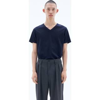 Filippa K Organic Cotton V-Neck T-Shirt Navy