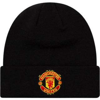 Manchester United Essential Black Beanie Hat newera adult unisex Black newera adult unisex Black newera adult unisex Black newera adult unisex Black n - One Size