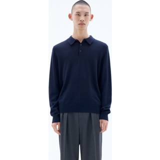 Filippa K Knitted Polo Shirt Navy