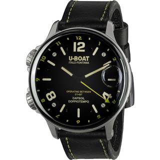 U-Boat 9676 Capsoil Doppiotempo SS GMT Herrenuhr 55mm 10ATM