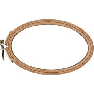 Stickring oval 10x16cm - Natur