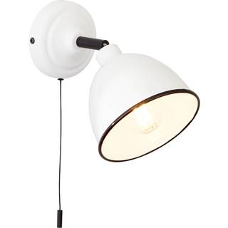 Telio væglampe, hvid, bredde 12,5 cm, metal