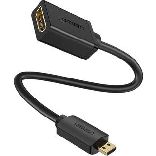 Ugreen HDMI adapter kabel – micro HDMI til HDMI 20cm sort (20134)