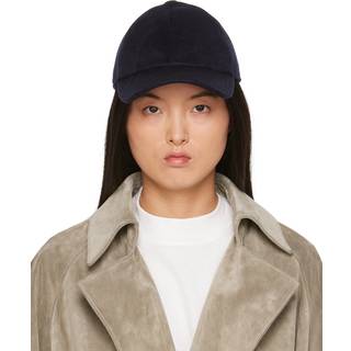 The Row Caspian cashmere baseball cap - blue - S