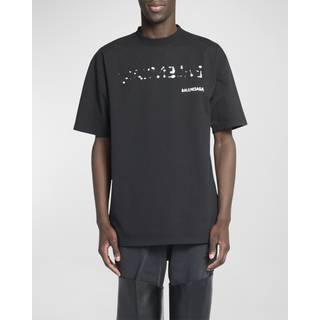 Balenciaga - Logo-Print Cotton-Jersey T-Shirt - Men - Black - XS