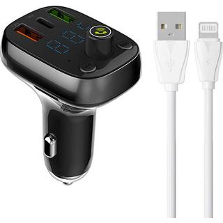 LDNIO Bluetooth C704Q 2USB - USB-C Transmitter FM + Lynkabel