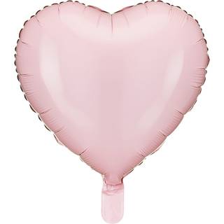 Let Lyserød hjerte 18" folieballon