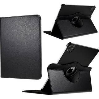 SKALO iPad Pro 12.9 (Gen 4/5/6) 360 Litchi Flip Cover - Sort