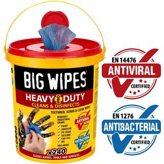 Big Wipes renseservietter Heavy Duty 240 stk. Rød