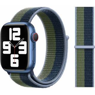 Lippa Apple Watch nylonrem 38/40/41, Grøn/blå