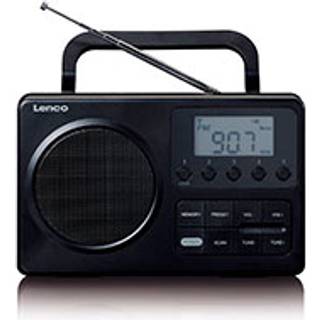 Lenco - MPR-035BK Kompakt bærbar FM-radio med LCD-skærm Sort - MPR-035BK