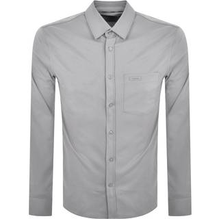 Calvin Klein Long Sleeve Slim Fit Shirt Grey