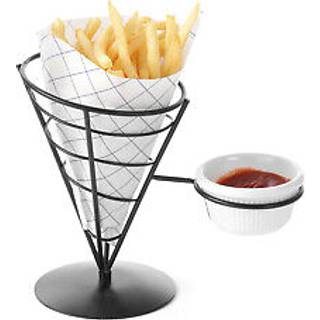Mat sort chips holder til 3 poser, mål: 210x110x172mm