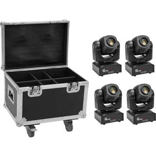 Eurolite Set 4x LED TMH-S60 Moving-Head-Spot + Case TILBUD NU