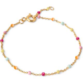 Enamel Lola Forgyldt Sølv Armbånd med Emalje Kugler