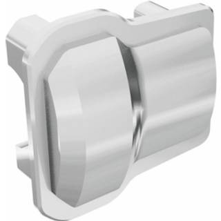 Traxxas - TRX9738-SATIN - Axle cover, front or rear (chrome) (2)