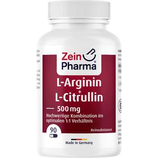 L-Arginine + L-Citrulline, 500mg - 90 caps