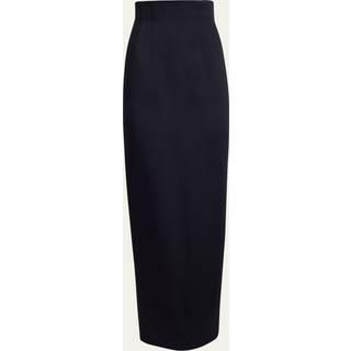 Khaite Loxley high-rise satin pencil skirt - black - XXS