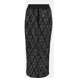 Dolce&Gabbana DG cotton-blend tulle midi skirt - black - XXS