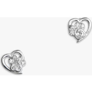 Simply Silver Simply Silver 925 Paw Tryk Og Hjerte Øreringe