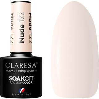 Claresa SoakOff UV/LED Color Nude Gel neglelak Skygge 122 5 g - 5 g